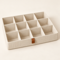 Ivory 12-Compartment Drawer Organizer — view 1