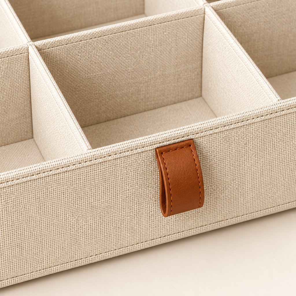 Ivory 12-Compartment Drawer Organizer — view 3