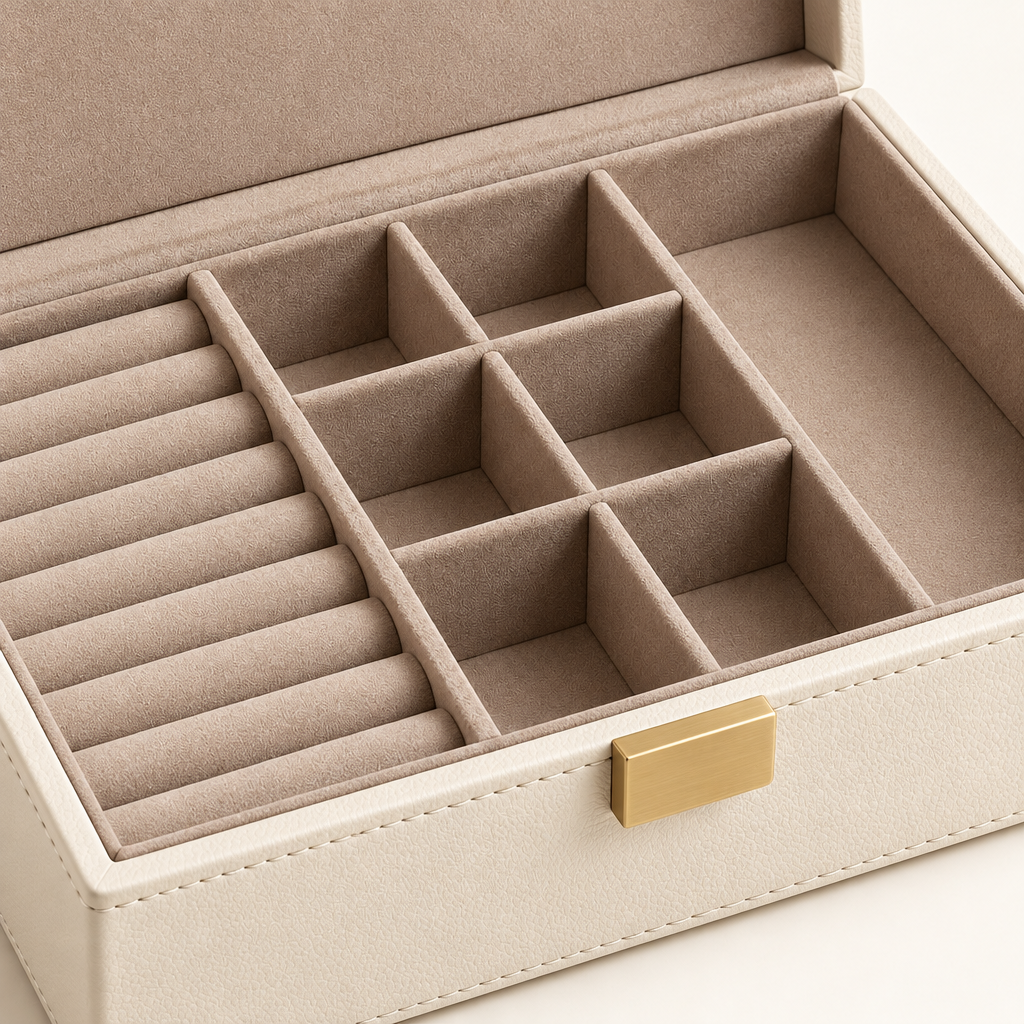 Ivory Compartment Jewelry Box — view 3