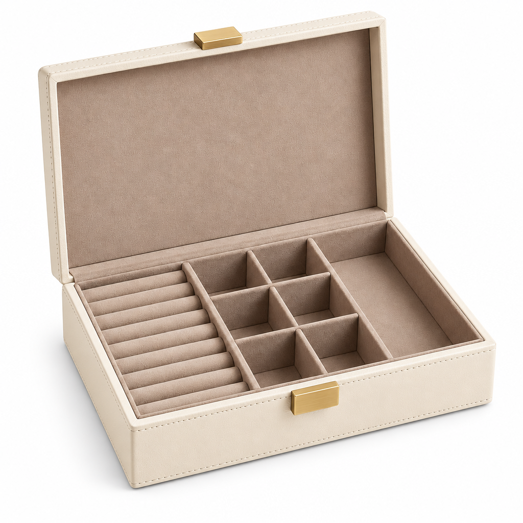 Ivory Compartment Jewelry Box — view 4