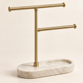 Marble-Look Jewelry Display Stand — view 1