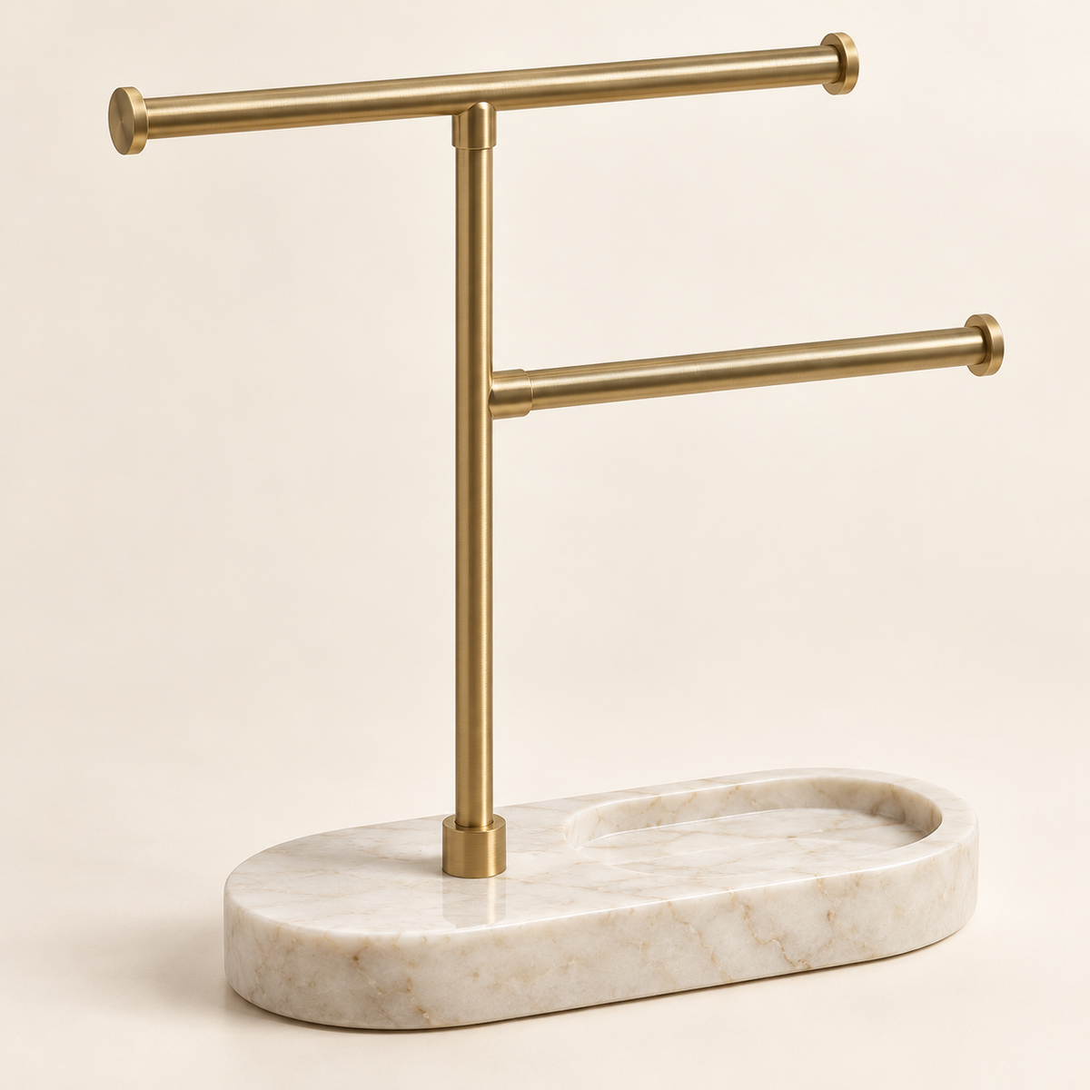 Marble-Look Jewelry Display Stand — view 1
