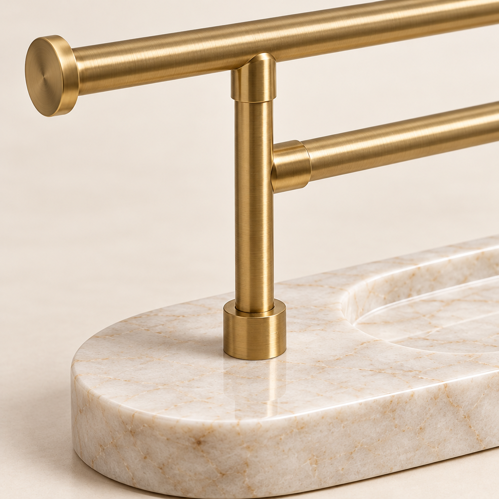 Marble-Look Jewelry Display Stand — view 3