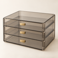 Smoke-Tint Three-Drawer Organizer — view 1