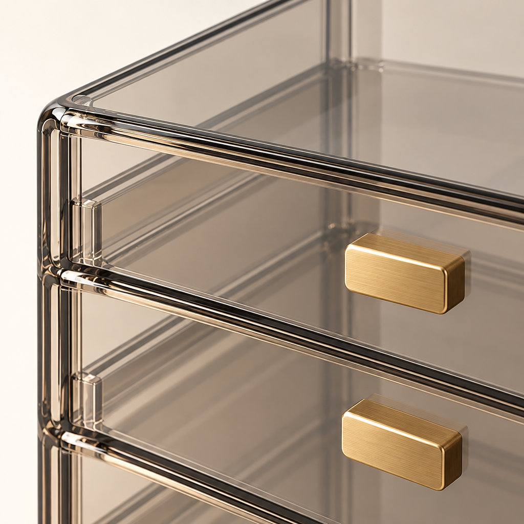 Smoke-Tint Three-Drawer Organizer — view 3