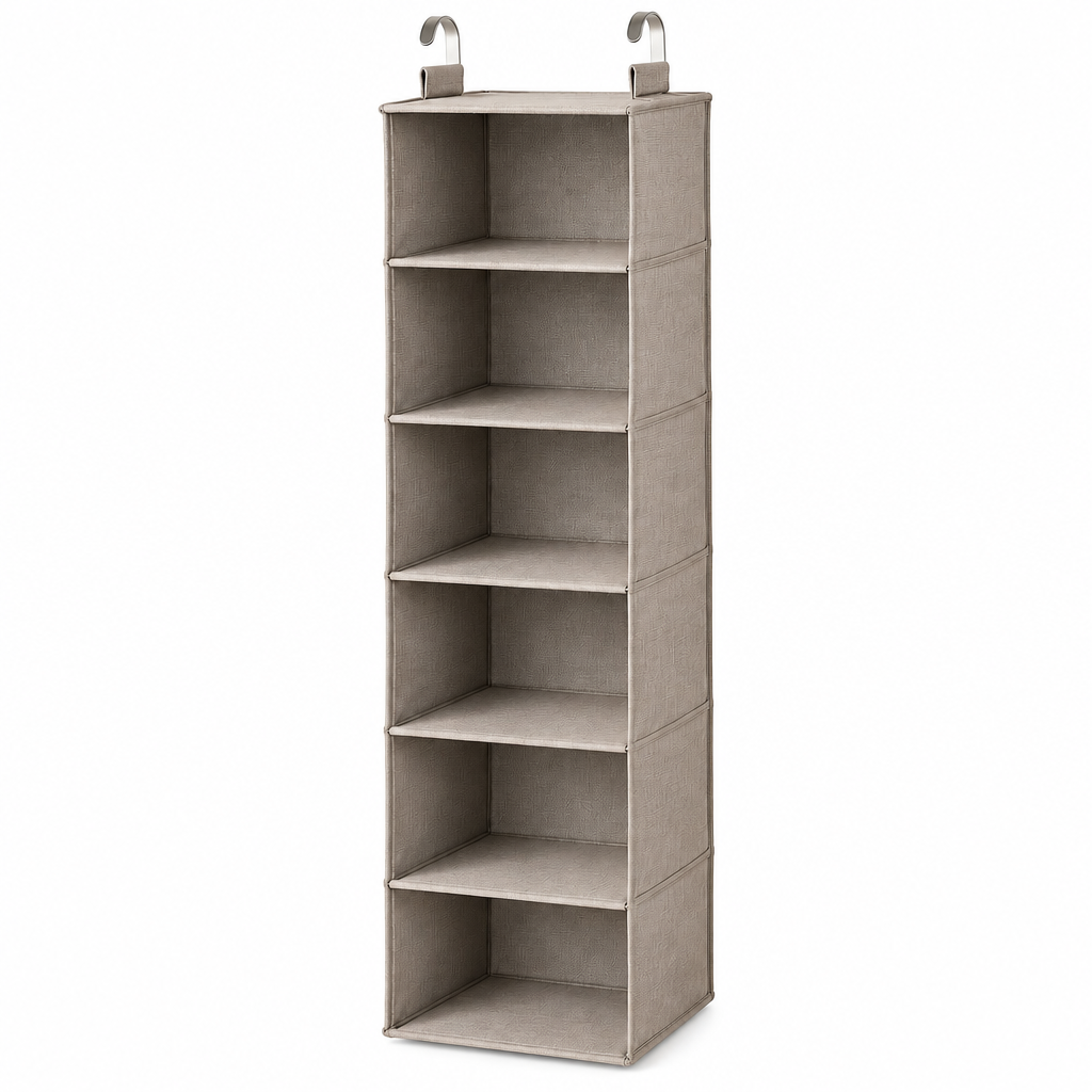 Taupe Six-Shelf Hanging Organizer — view 4